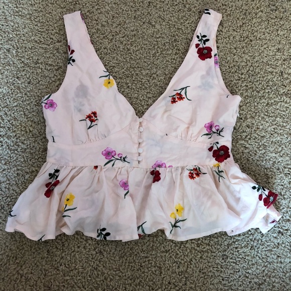 Forever 21 Tops - Floral Print Buttoned Blouse